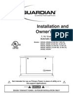 Installation and Owner's Manual: Listed C US