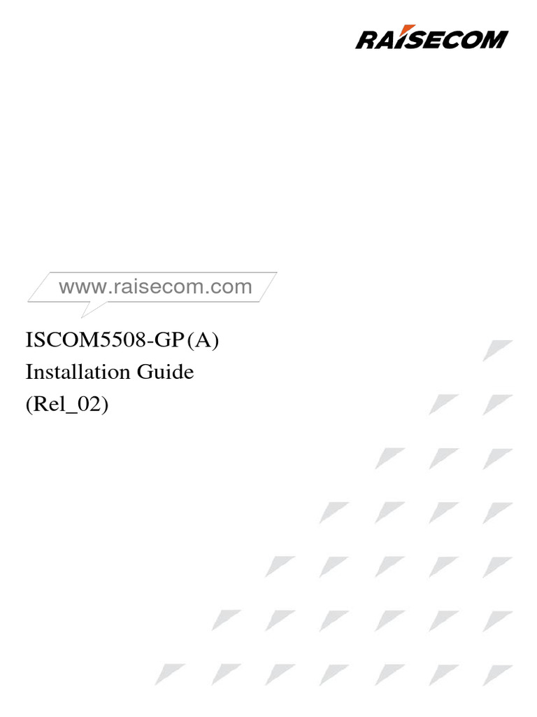 ISCOM5508-GP (A) Installation Guide (Rel - 02) | PDF | Optical Fiber ...