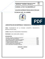 Análisis e Indicadores Financieros - Planeamiento de La Utilidad