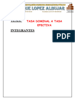 Trabajo de Tasa Nominal A Tasa Efectiva