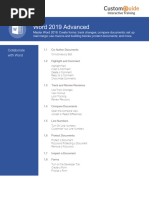 Word 2019 Advanced Course Outline