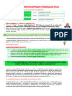 LEEMOS TEXTOS Y RECONOCEMOS LOS PROBLEMAS DE SALUD