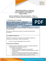 Guía de Actividades y Rúbrica de Evaluación - Unidad 1- Tarea 2 - Concepto de Economía y Modos Históricos de Producción