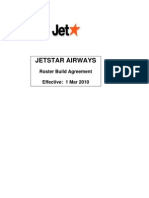 Jetstar Roster Build Agreement 2010