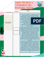 Guion Tecnico Del Programa Radial