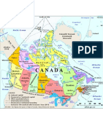 Political Map Canada