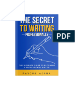 The Secrets To Writing Professionally
