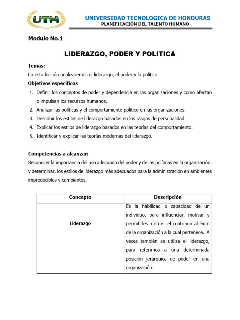 Liderazgo y Poder en Organizaciones | PDF | Liderazgo | Poder (social y ...