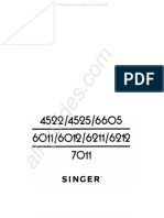 Singer 4522 Sewing Machine Instruction Manual