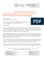 MA 1 E F TRIVIA Res MJ 47 2024 Comision de Reforma Integral Del Regimen Legal Societario