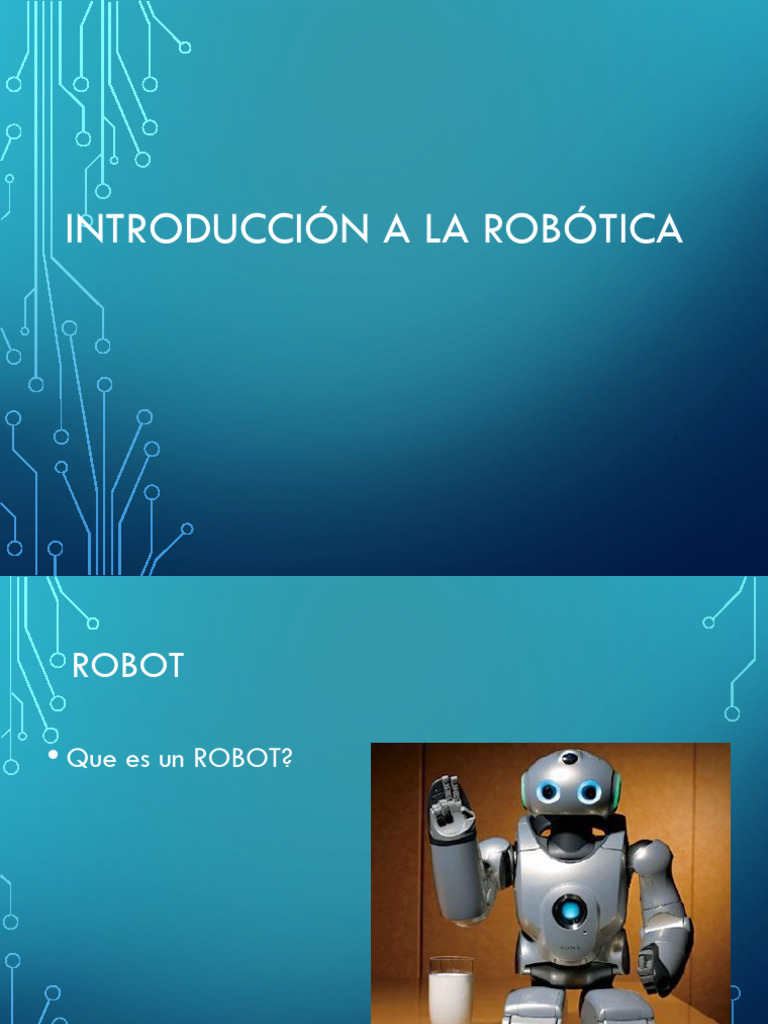 Lectura 03 - Introducción A La Robótica | PDF | Robot | Robótica