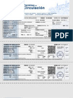 Comprobante de Pago de Permiso de Circulación SERIE A #2017204010