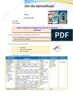 D4 A1 SESION COM. LEEMOS  ORIGEN DEL NOMBRE DE NUESTRO CONTINENTE  “AMERICA”