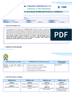 UNIDAD DIDÁCTICA N° 1 - CYT - 3RO