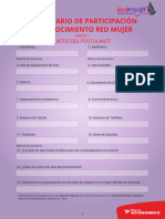 Formulario Red Mujer