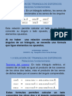 1.3 Solucion de Triangulos Esfericos