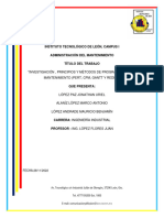 Tarea Principios y Metodos de La Administracion Del Mantenimiento