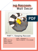 Sleeping Raccoon Wall Decor