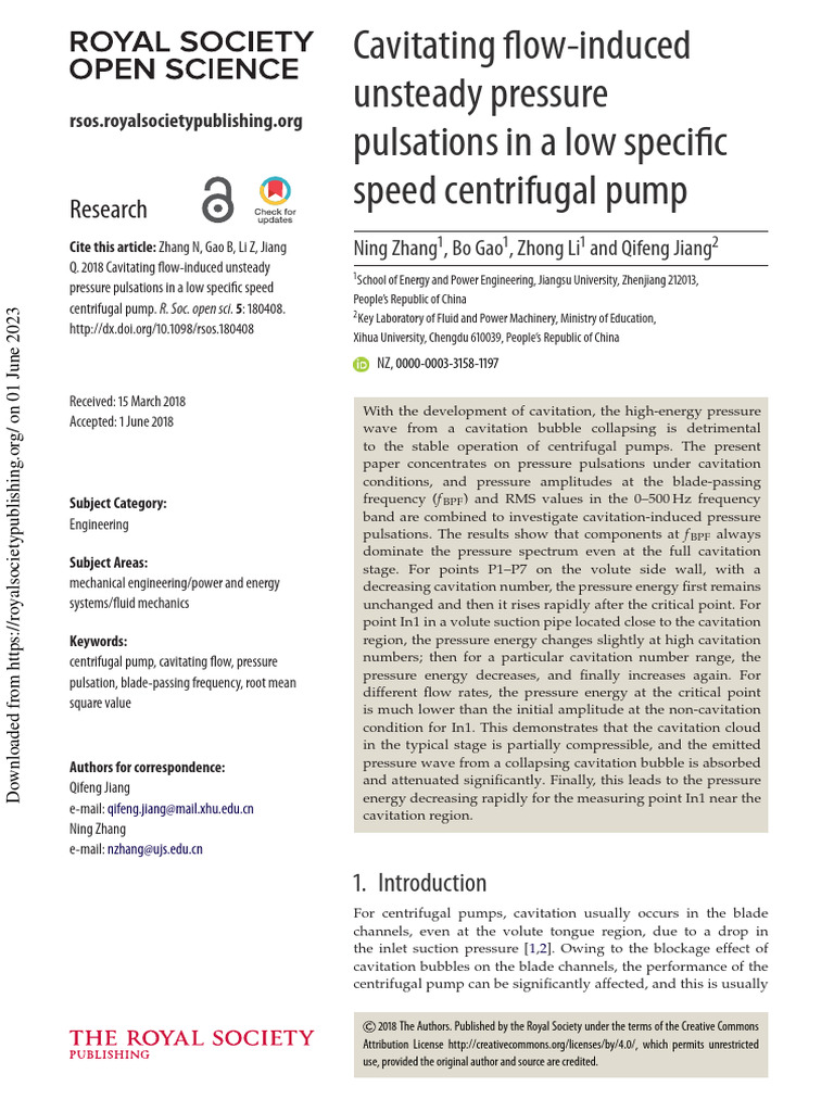 Unsteady Cavitating Flow | Unsteady simulation of cavitating flows in ...