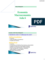 6ª Aula - MACROECONOMIA -  Economia 2019-I - 2p