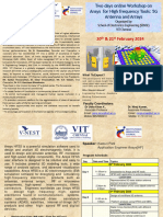 2-Day Ansys Workshop - 5G Antenna and Arrays (Feb 20th-21st) - VIT Chennai