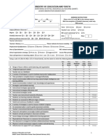 SMART-NSC Lesson Observation Form - Answer Sheet - (2022)