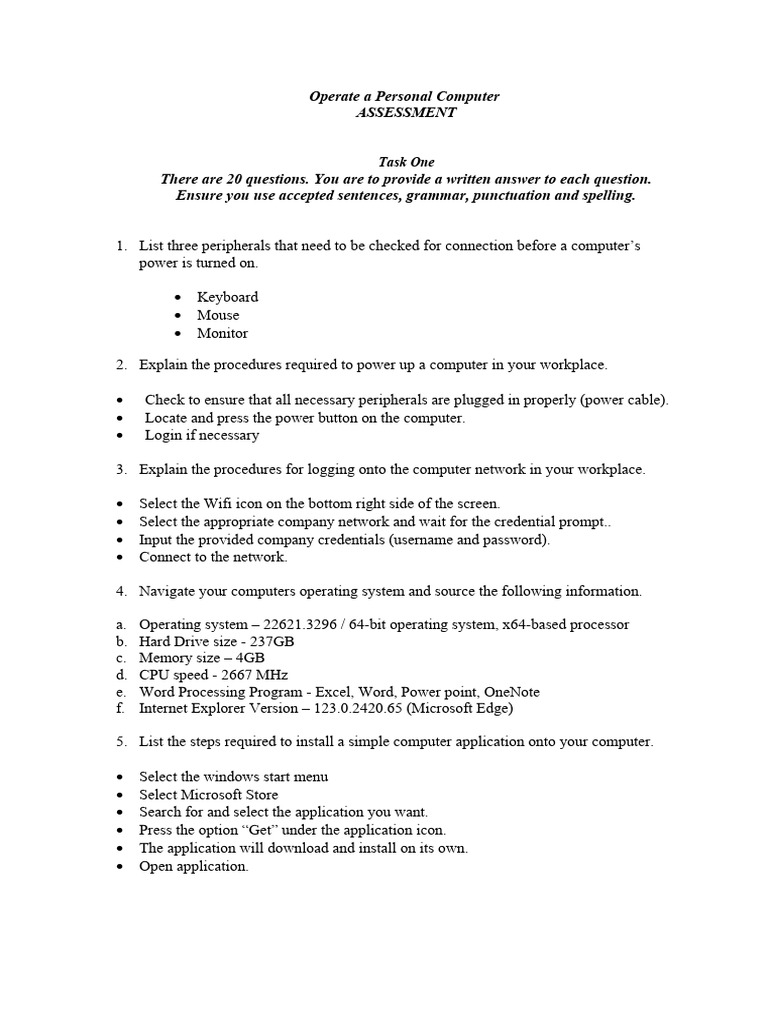 Steps to Power Up a Computer | PDF | Computer File | Directory (Computing)