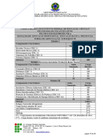 Matriz Curricular Tecnico em Eletrotecnica Subsequente Ao Ensino Medio