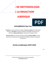Fascicule Cours de Méthodologie de Rédaction Juridique-4