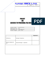 24 - Personal File Access Policy