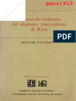 NAVARRO, BERNABÉ - El Desarrollo Fichteano del Idealismo Trascendental de Kant (OCR) [por Ganz1912].pdf