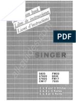 Singer 5825 Sewing Machine Instruction Manual