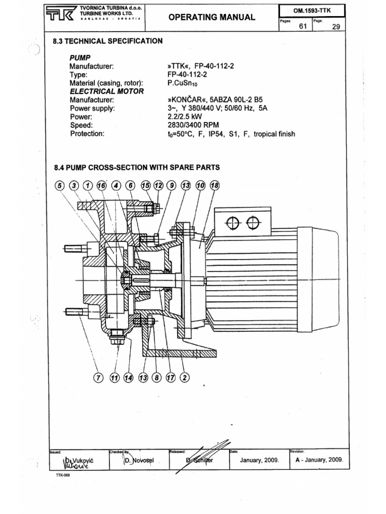 Sewage Discharge Pump | PDF