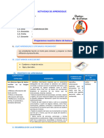 ADICIONAL DE REFUERZO SESION COM. Preparamos Nuestro Diario de Lectura