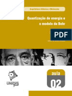 Quantização de Energia e Modelo de Bohr