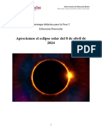 Preescolar - Estrategia Didáctica Eclipse Solar 2024