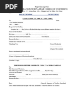 Student Leave Application