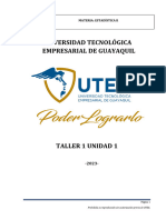 Taller - Unidad 1 - Estadistica II2