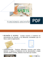 Funciones Archivisticas