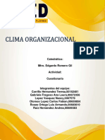 Cuestionario Clima Organizacional