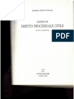 PROTO PISANI, Andrea. Lezioni Di Diritto Processuale Civile. 5 Ed., Napoli Jovene, 2016