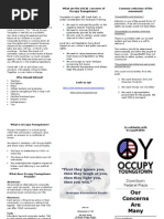Download Occupy Youngstown trifold brochure by Diana Ludwig SN72101466 doc pdf