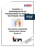 FILIPINO 11 - Q2 - Mod 8 - Komunikasyon at Pananaliksik Sa Wika at Kulturang Pilipino 3