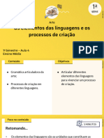 Os Elementos Das Linguagens e Os Processos de Criação