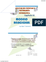 Modelo Relacional: Capitulo IV