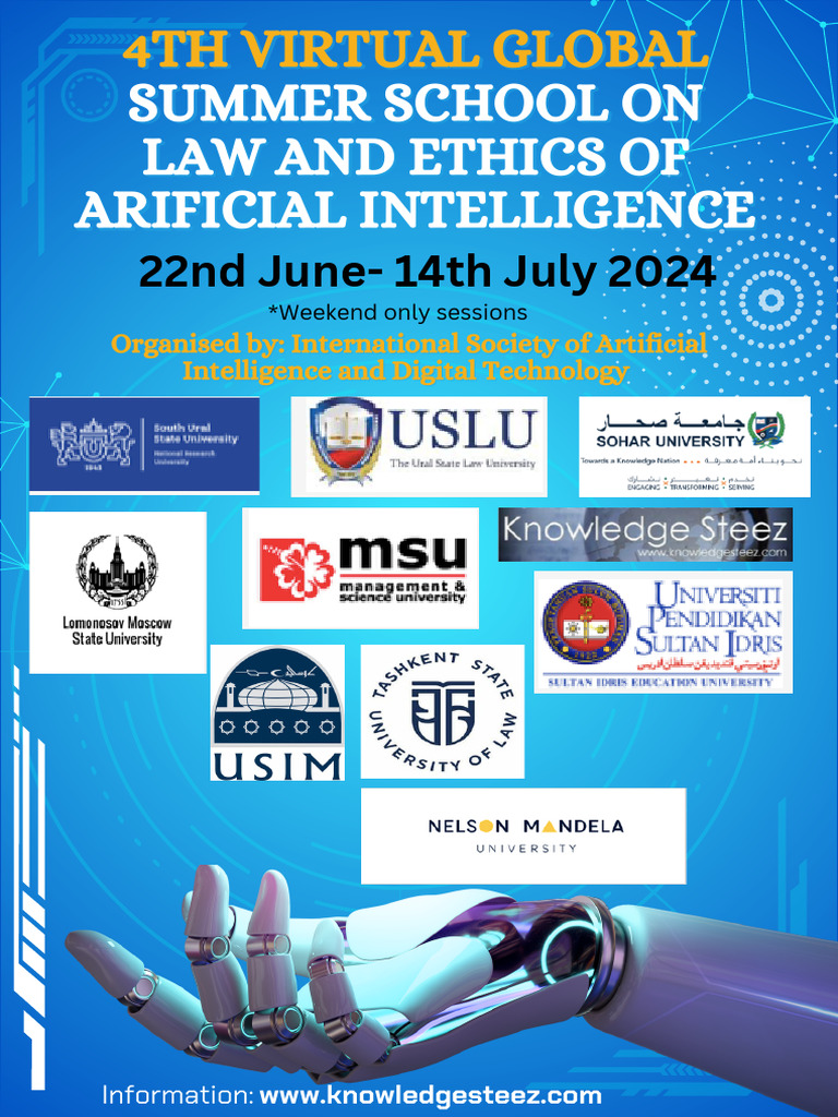 AI Law and Ethics Summer School 2024 | PDF | Artificial Intelligence ...