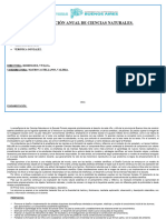 PLANIFICACIÓN ANUAL DE cs naturales