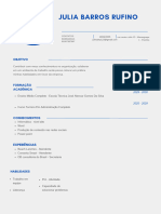 Blue Simple Professional CV Resume