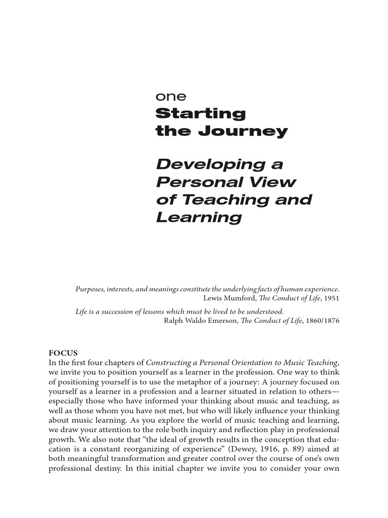 Campbell Et Al. (2021) - Developing A Personal View of Teaching and ...