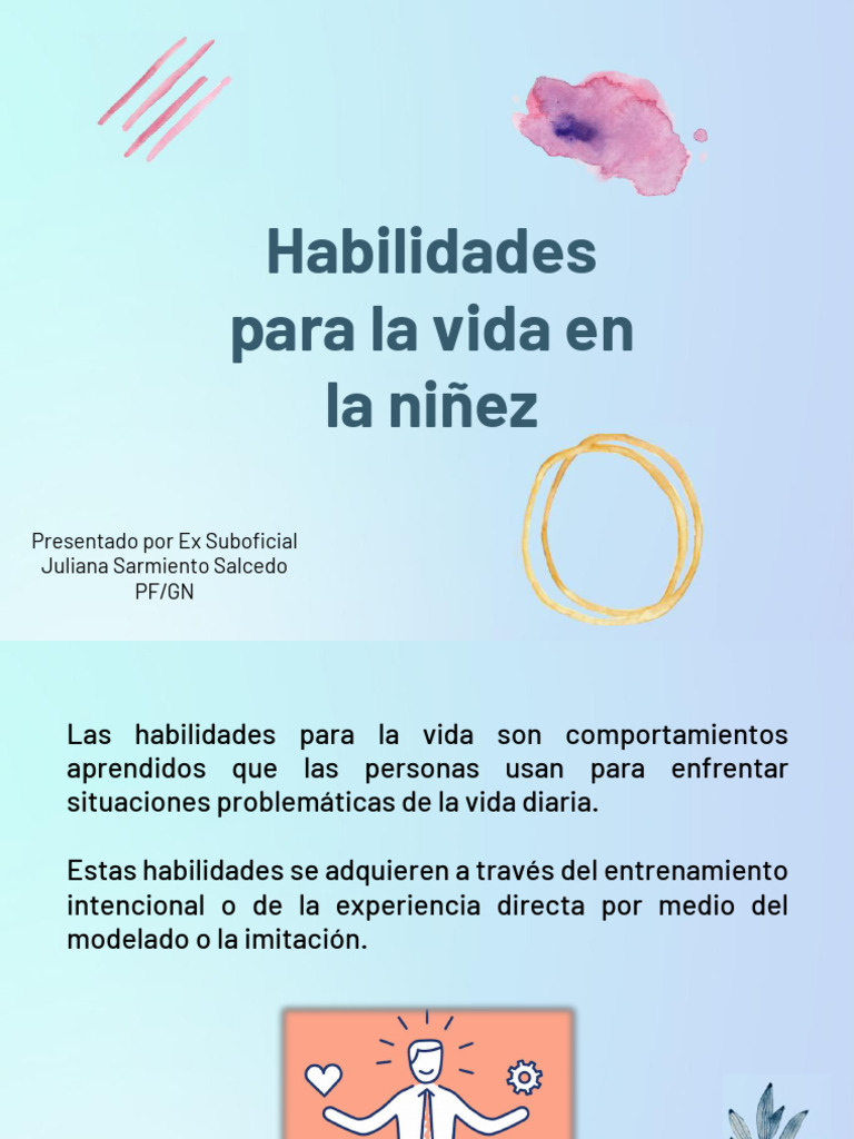 Habilidades para La Vida Niñez | PDF | Las emociones | Ciencia cognitiva